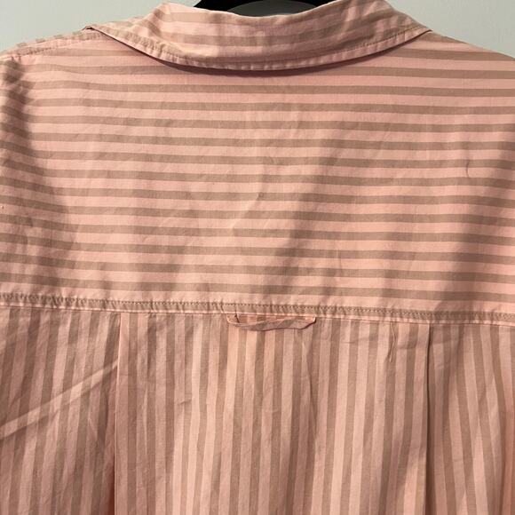 A New Day Women's Coral Long Sleeve Oversized Button Down Shirt - Medium - NWT - Picture 7 of 11